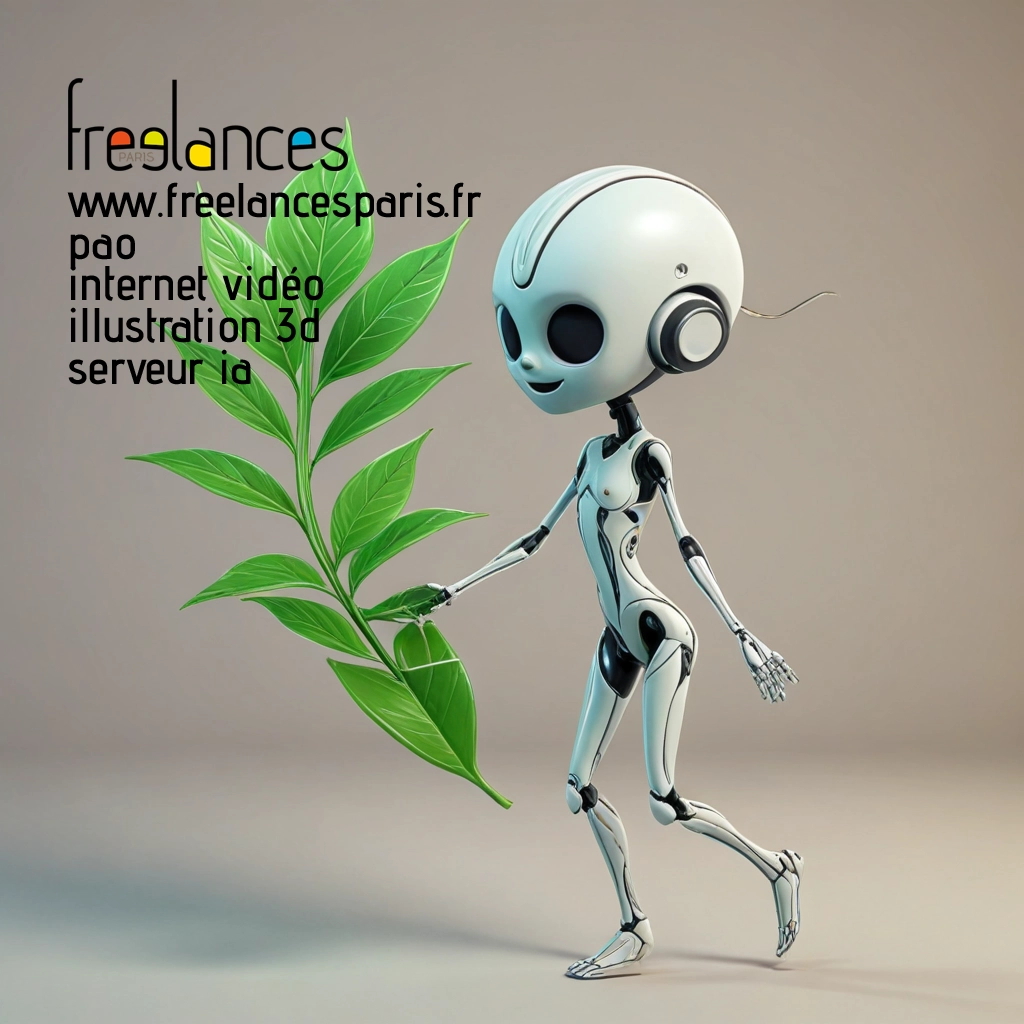 Pao mise en page internet vidéo illustration 3d serveur image IA générative AI freelance paris studio de création magazines C3WA15J0